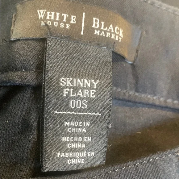 Black Skinny Flare Stretch Jeans 00S NWOT - Picture 2 of 6